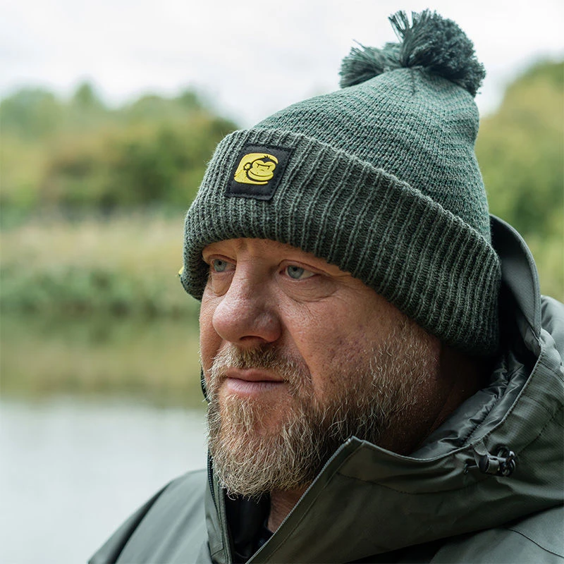 Ridge Monkey APEarel ThermaPro Waterproof Bobble Hat Green